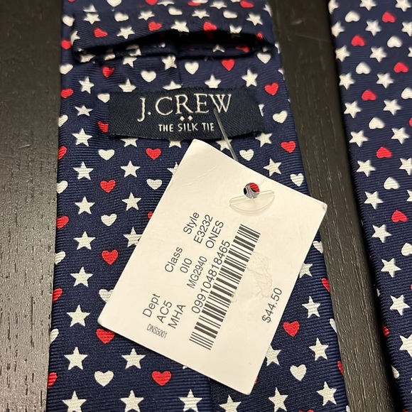J Crew Stars and Hearts Silk Tie - Picture 4 of 7